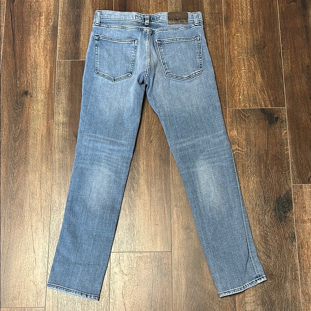 Express Rocco Slim fit Skinny Leg Blue Denim Jeans 31 x 32 - Picture 5 of 6